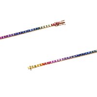 Bracciale Cianfrone Gioielli Donna in Oro rosa Zaffiro BR-FILO-MULTIC2-74-3-16.50.03